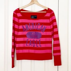 American Eagle Red/Pink Sweater